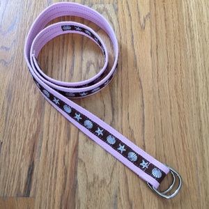Eliza B shell ribbon belt
